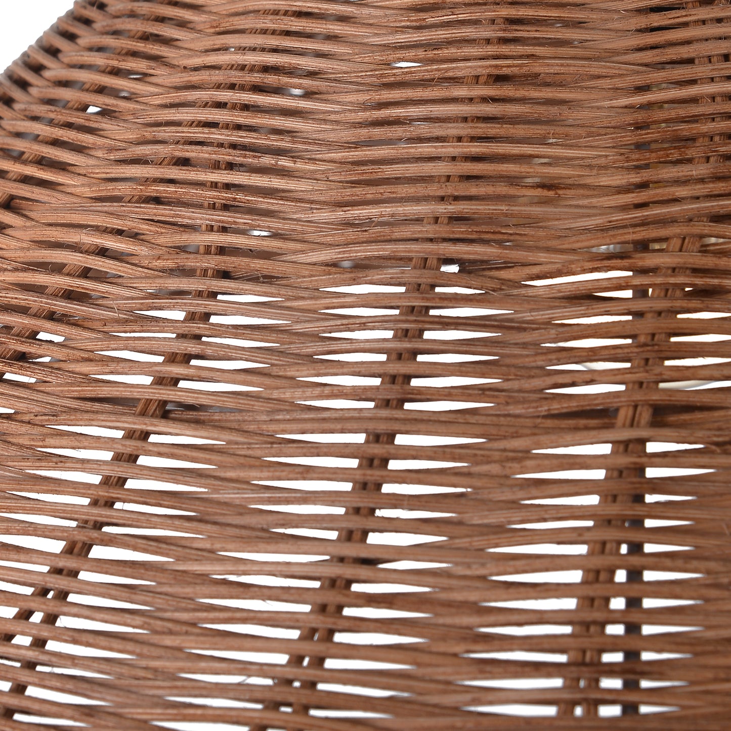 (Q) 23.6 Inch Hand Woven Rattan Pendant Light, Farmhouse Retro Style Umbrella Shaped Rattan Pendant Light, Suitable For Bedroom Craft Rooms