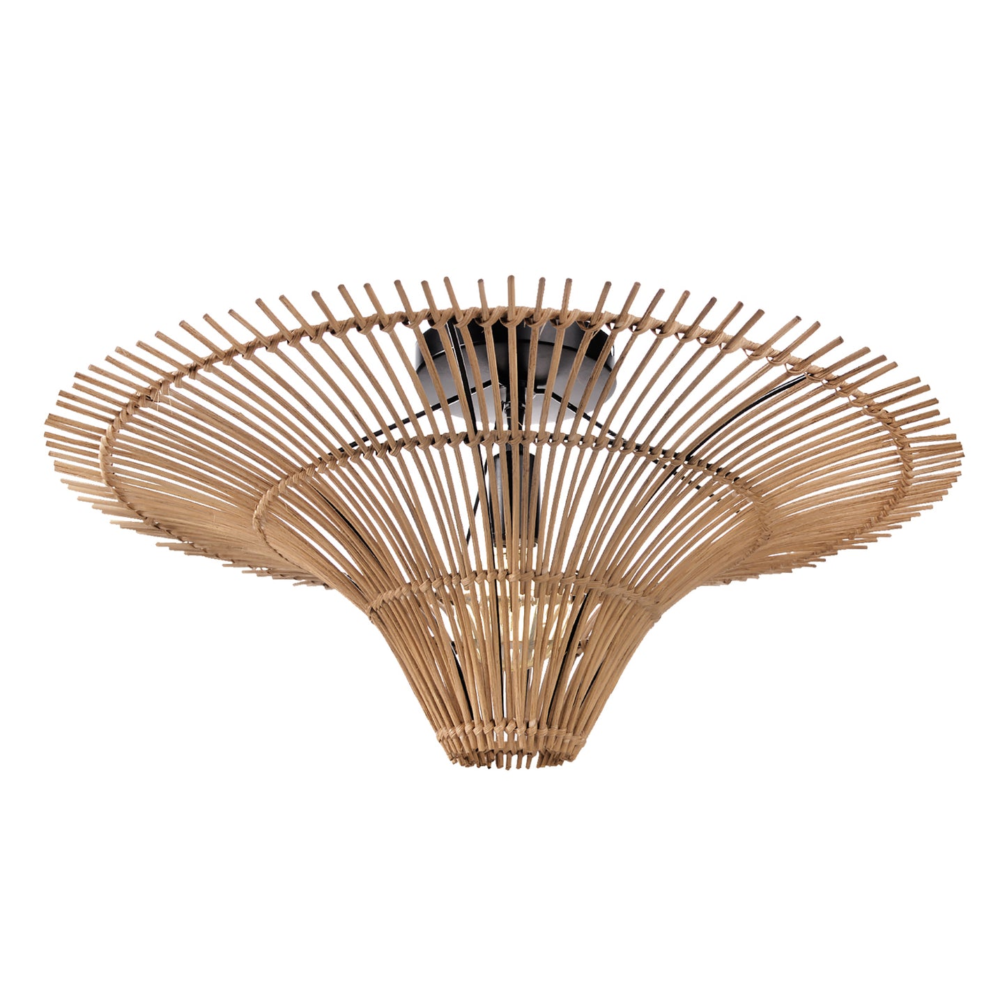 (M)ARTURESTHOME Rustic Wicker Ceiling Light Fixtures Boho Rattan Chandelier for Coastal Kitchen Island Dining Room