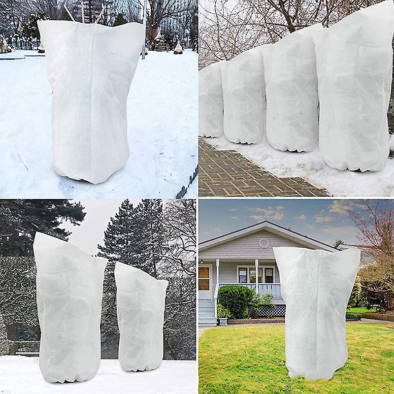 (Y)Frost Protection Bags For Plants, Reusable Plant Protection Cover With Drawstring