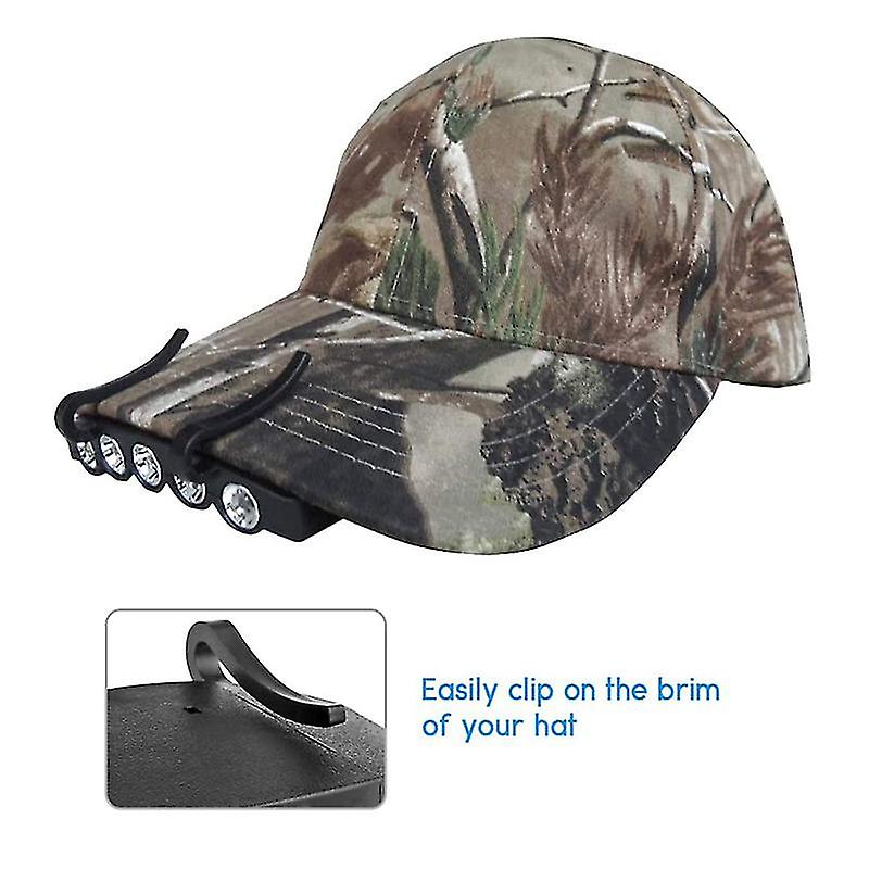 (Y)5led Clip Cap Light Hat Light Hat Light Fishing Headlight Night Fishing Light With Battery