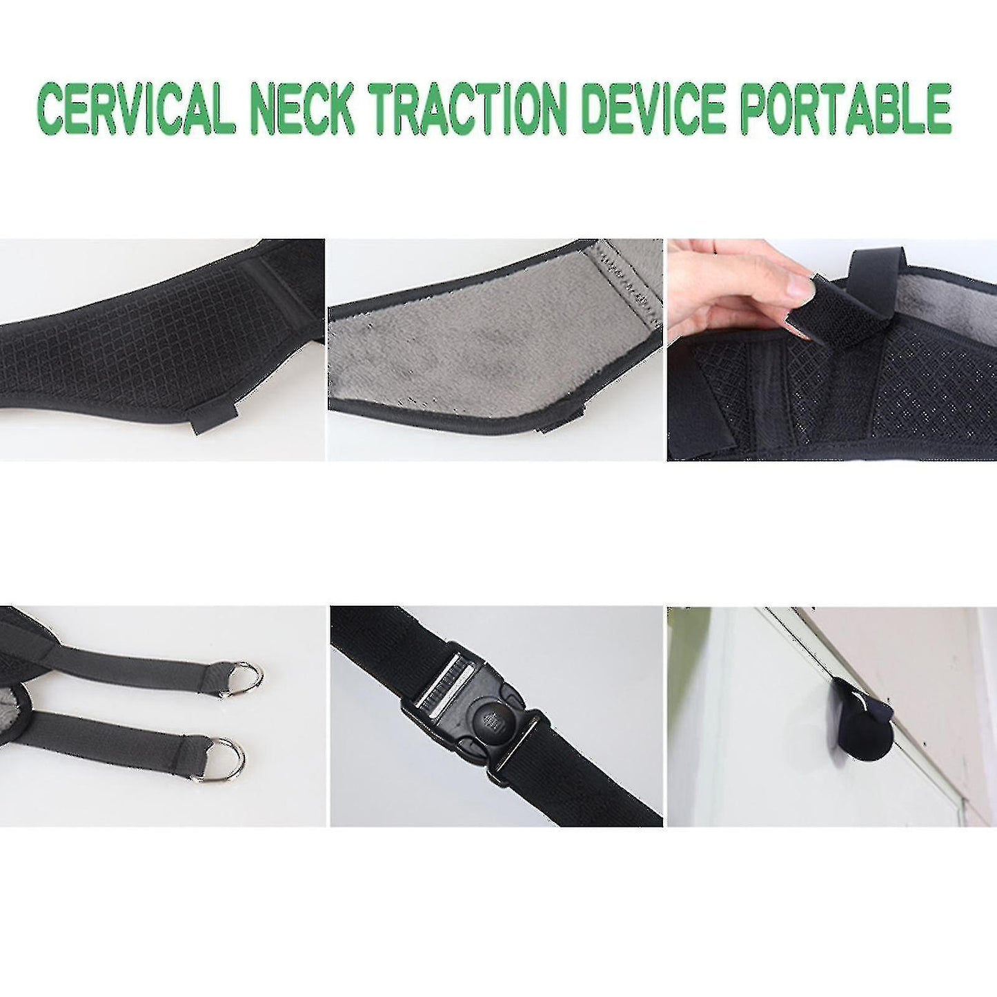 (Y)Cervical Neck Traction, Portable Home Neck Traction Device Neck Stretcher For Spinal Neck Pain Relief - MXBC
