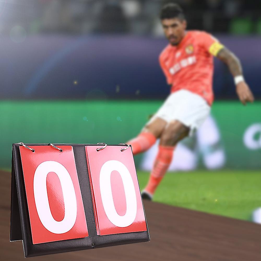 (Y)2pcs Tabletop Flip Scoreboard 2/4 Digit Portable Flip Sports Scoreboard Score Counter Scorekeeper For Table Tennis Basketball