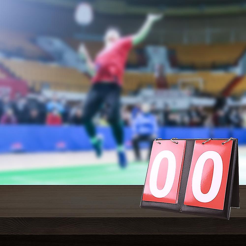 (Y)2pcs Tabletop Flip Scoreboard 2/4 Digit Portable Flip Sports Scoreboard Score Counter Scorekeeper For Table Tennis Basketball