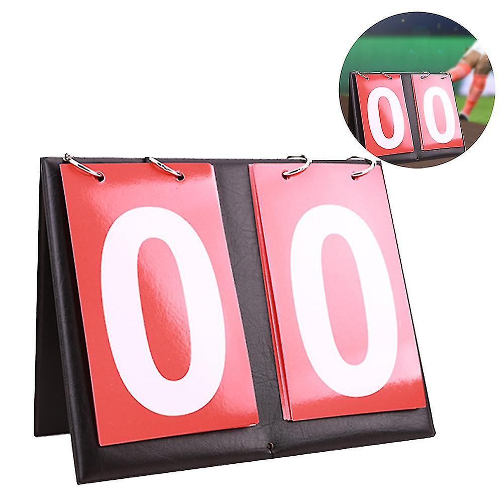 (Y)2pcs Tabletop Flip Scoreboard 2/4 Digit Portable Flip Sports Scoreboard Score Counter Scorekeeper For Table Tennis Basketball