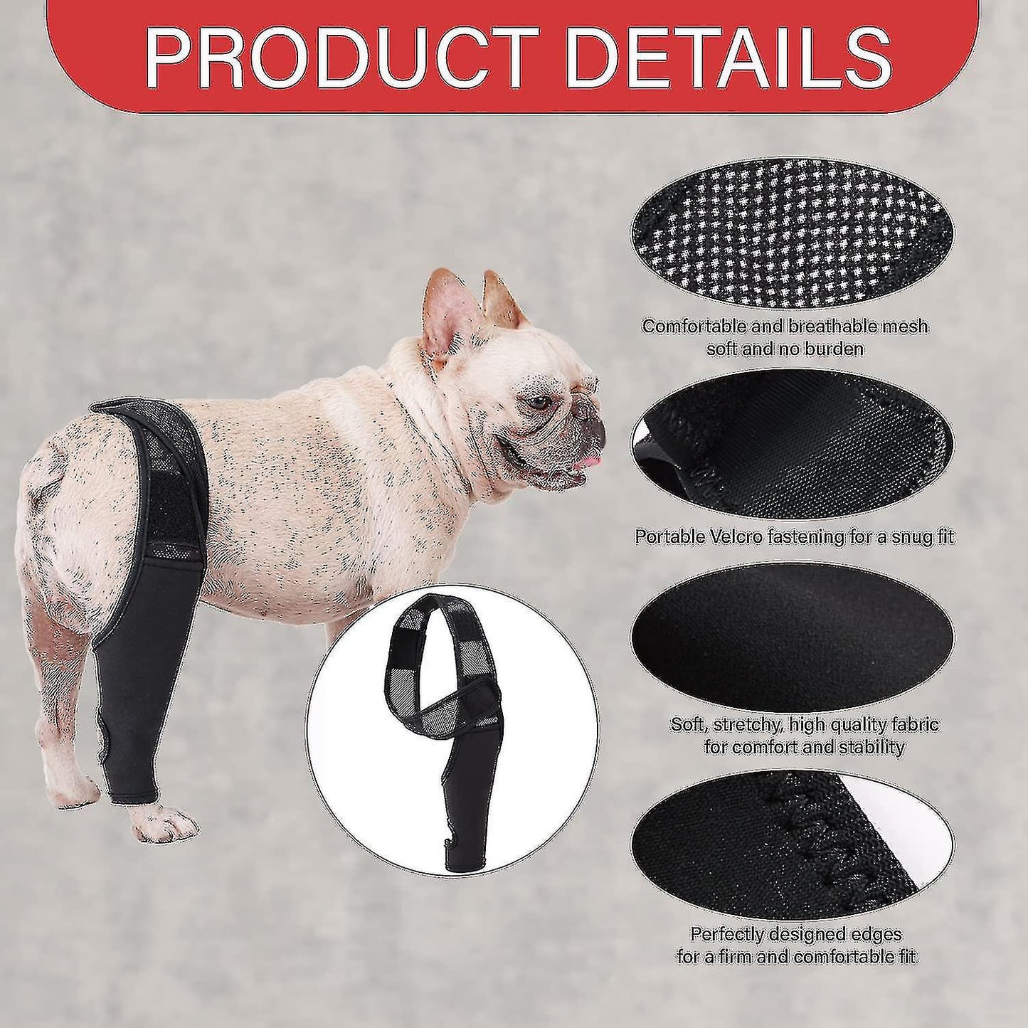 (Y)2024 Dog Knee Brace, Dog Leg Brace Hip Support Brace Compatible with Cruciate Ligament Injury, Ccl, Patellar Dislocation or Osteoarthritis