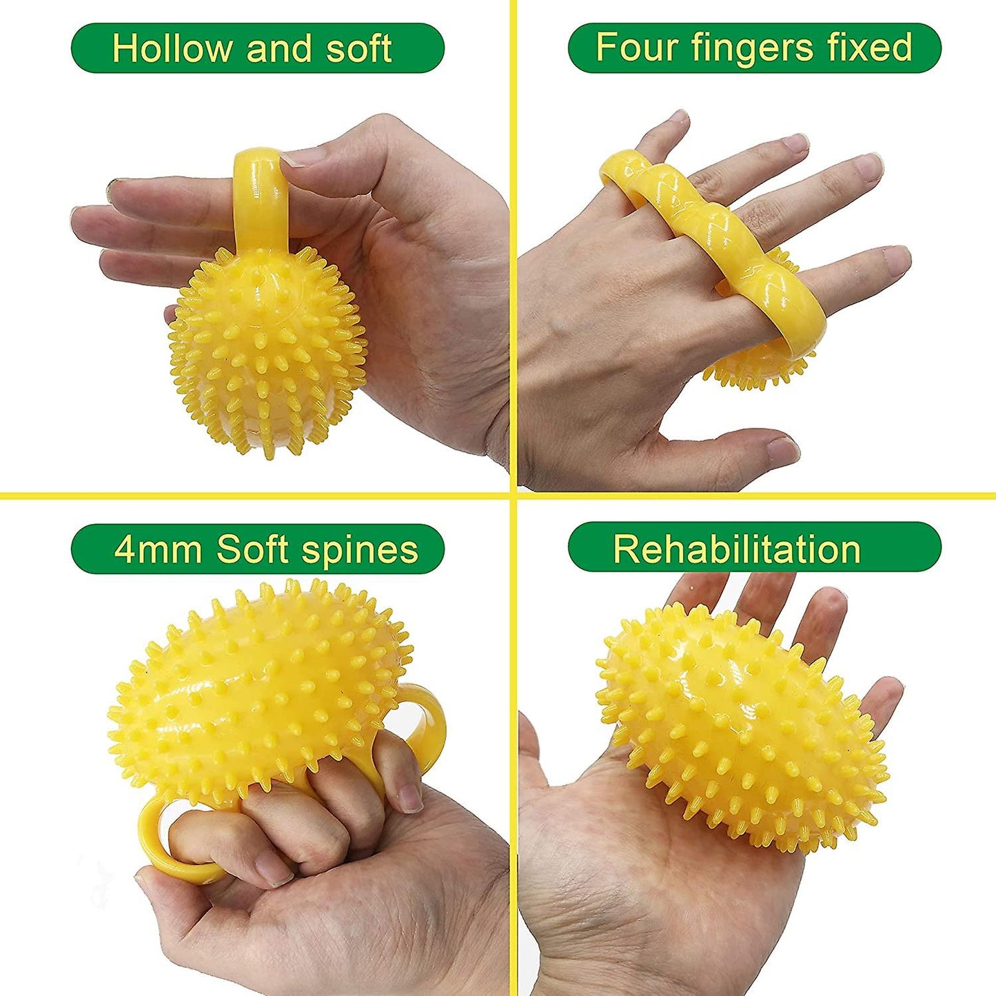 (Y)Stress Balls,hand Exerciser For Therapy, Hand Therapy Grip Balls,easy Using Finger Strengthener