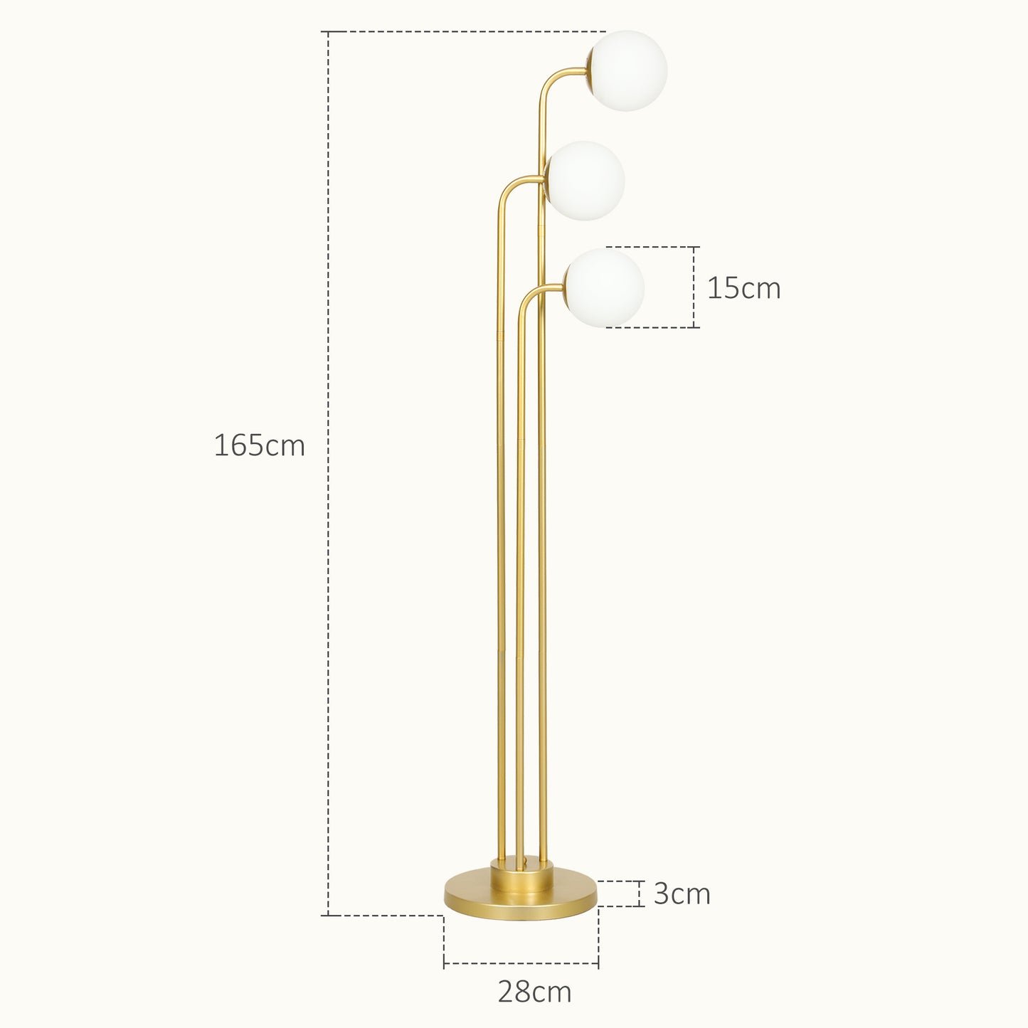 Floor lamp with rotating lampshade, 120W, 1.65m high bedside lamp with foot switch, bedroom, office, living room floor lamp