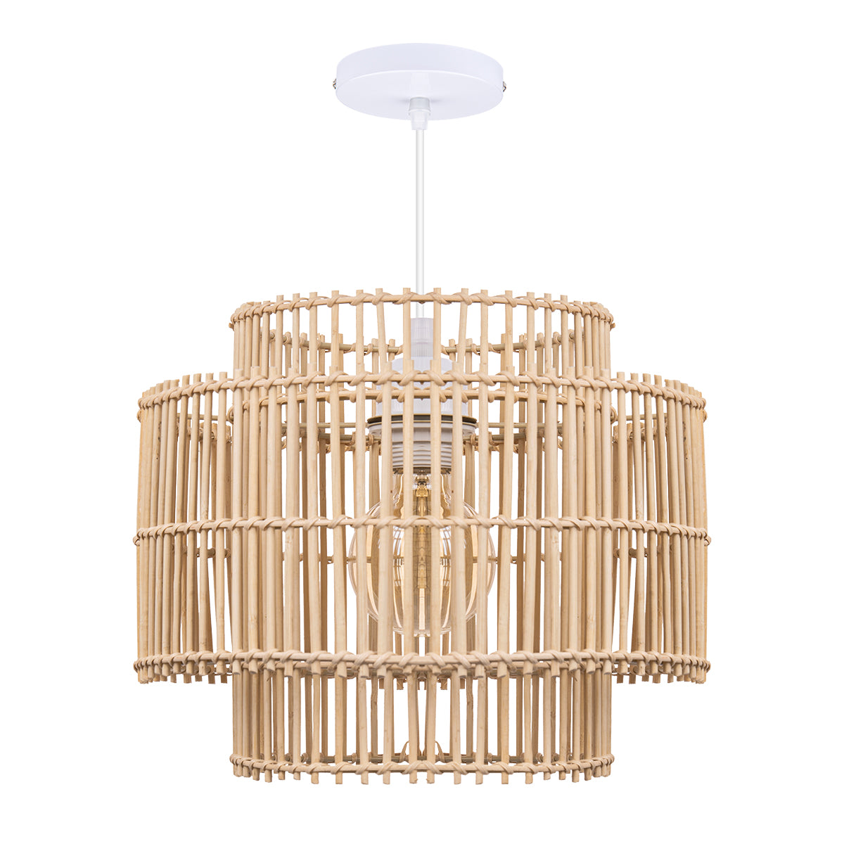 Arturesthome Boho Beach Woven Rattan Pendant Lights Handwoven Ceiling Pendant Light