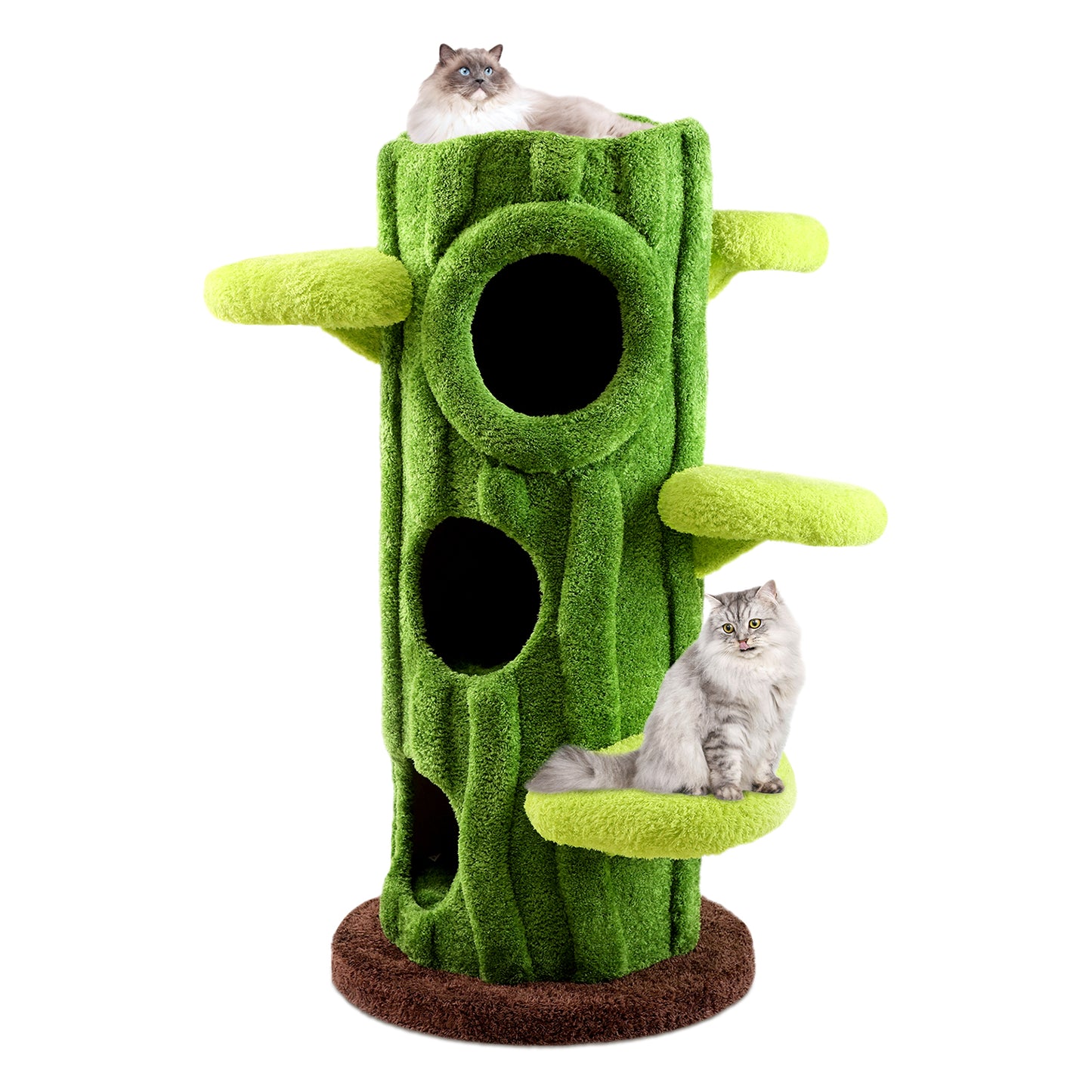 47.2 Inch Large Modern Cat Tree for Multiple Cats Indoors with Perches, Scratching Posts, Removable Mat, Suitable for Cats of All Sizes