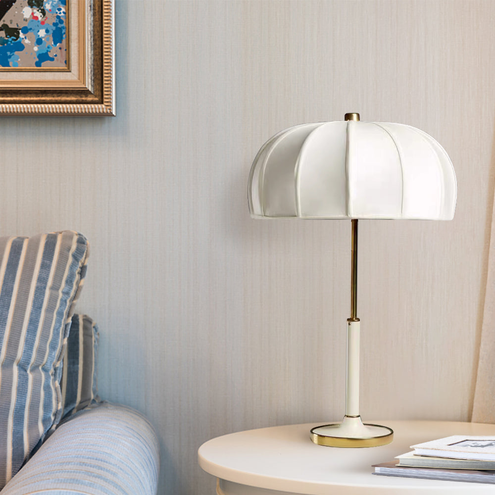 (Z)ARTURESTHOME Bedside Cloth Table Lamps for Bedroom and Living Room - Elegant Fabric Lighting
