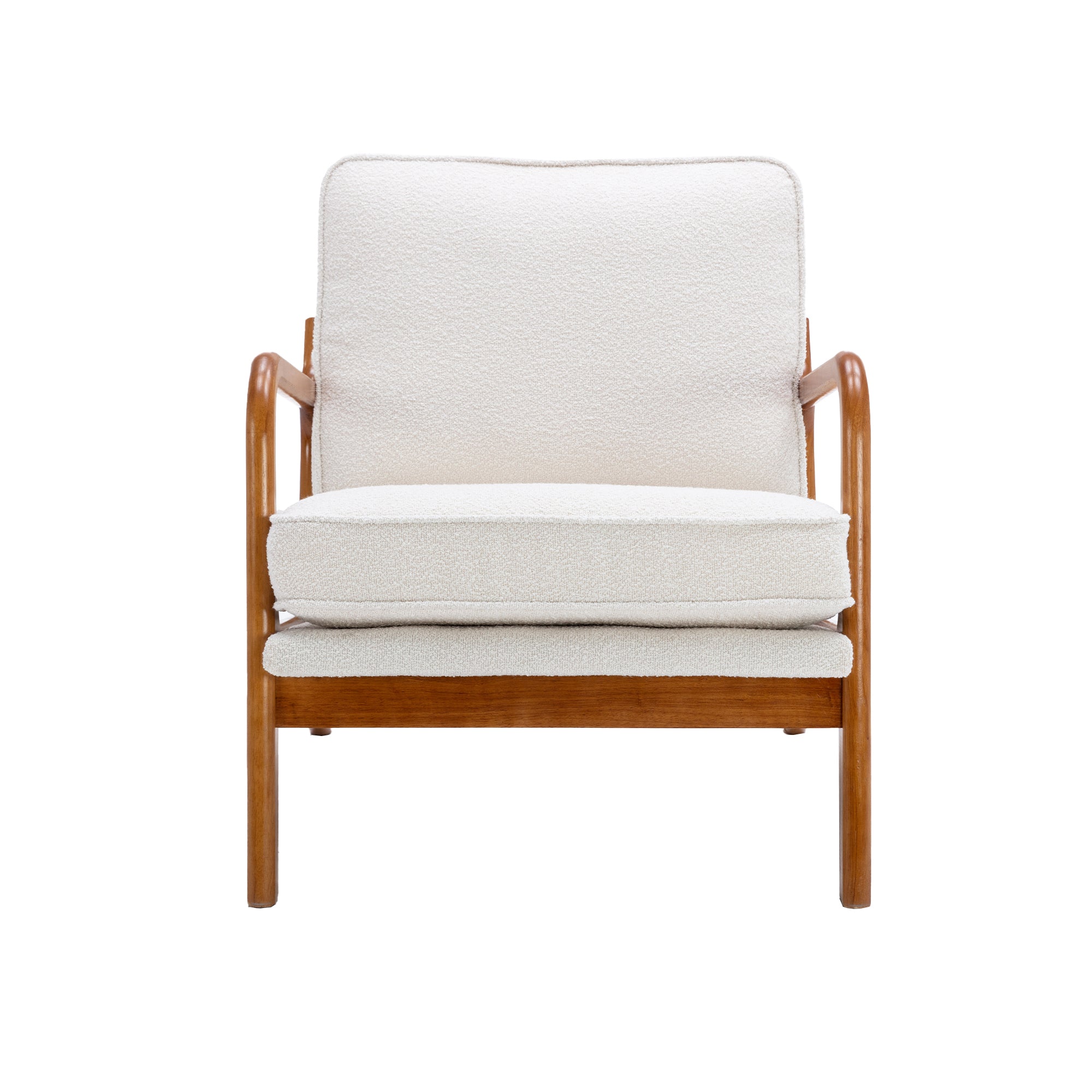 Modern Velvet Accent Chair with Wood Frame – Arturesthome