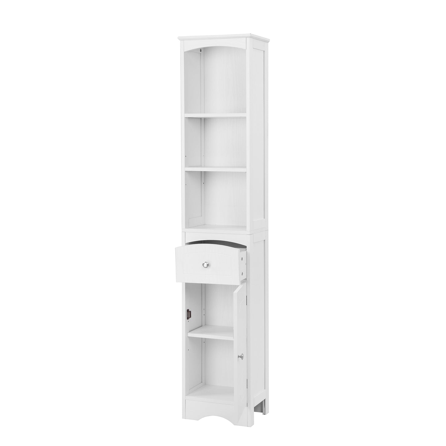 (Z)Bathroom Cabinet Premium Feeling Bathroom Floor Cabinet Extra Large Storage Space Bathroom Cabinet Multi-purpose Waterproof Bathroom Cabinet Modern Art Bathroom Cabinet