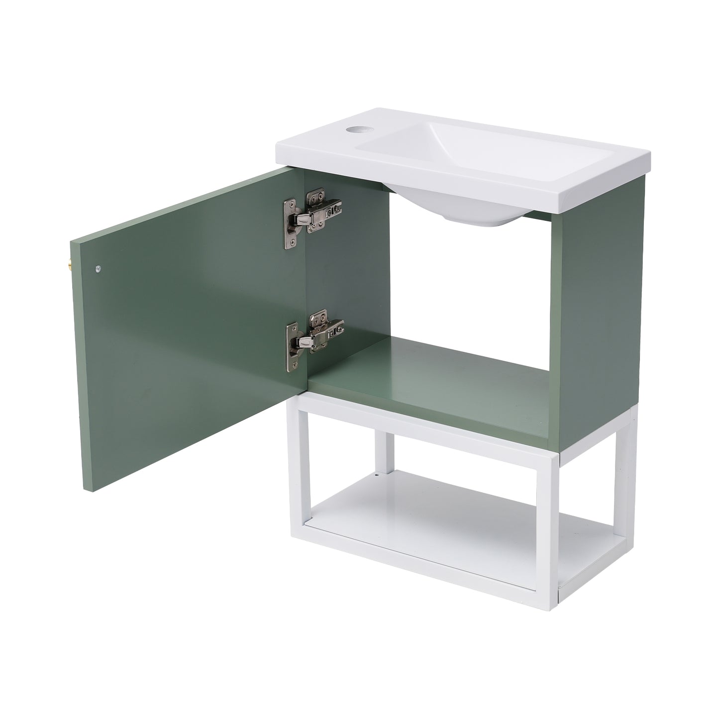 (Z)Bathroom furniture washbasin with vanity Vanity unit Vanity unit hanging Small guest bathroom furniture