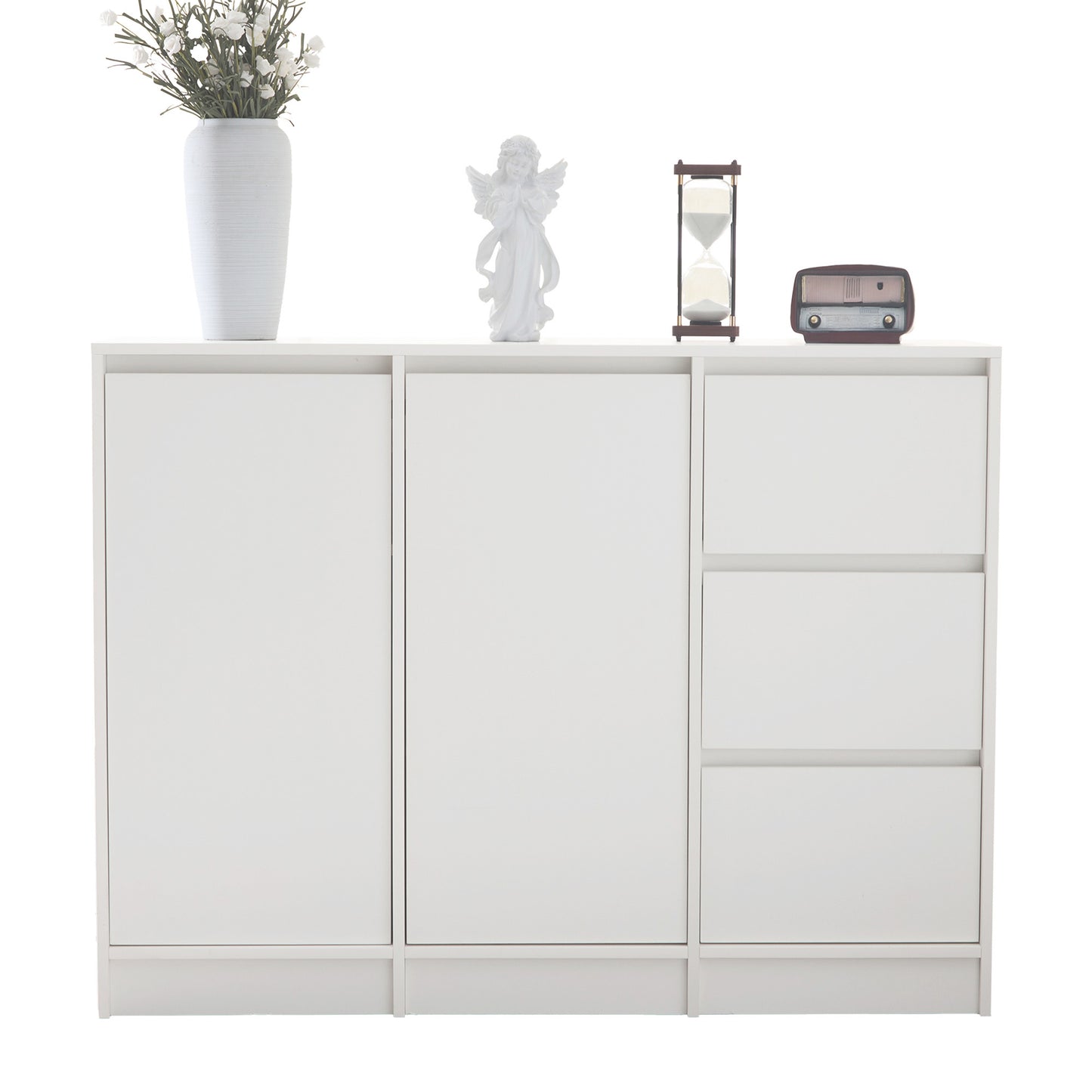 Modern Sideboard with Large Storage Space, Two Doors, Three Drawers, and Adjustable Shelf (120x90x35 cm)