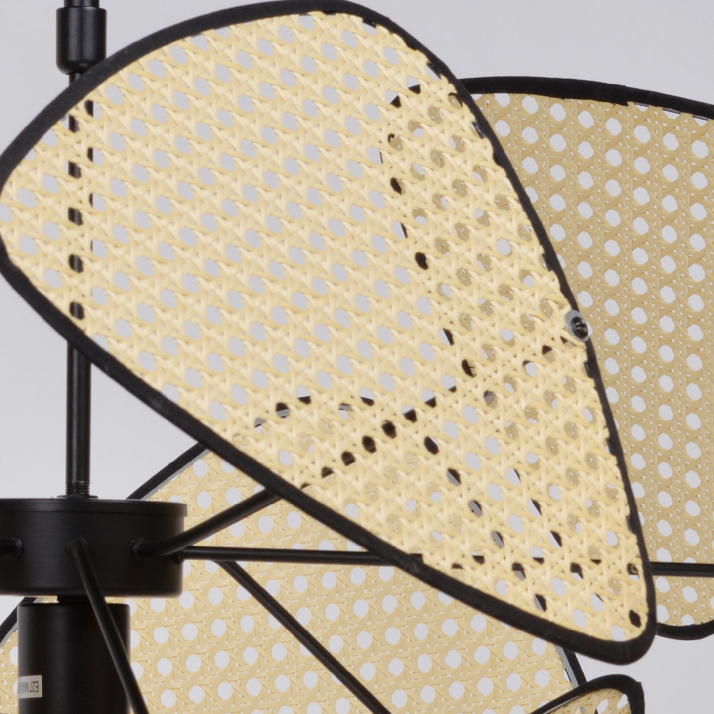 (M)Hollow Fan Blades Combination Rattan Pendant Light Shade For Bedroom Kitchen Island