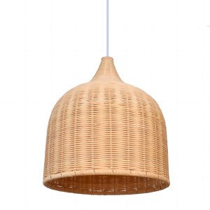 (M) Rattan Chandelier Pendant Lighting E27 Large Hanging Lampshade Fixture for Home Decoration