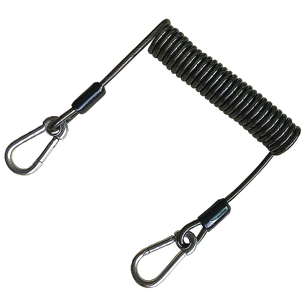 (Y)2pcs Retractable Tool Lanyard Fishing Coiled Lanyard Heavy Duty Safety Rope For Kayak