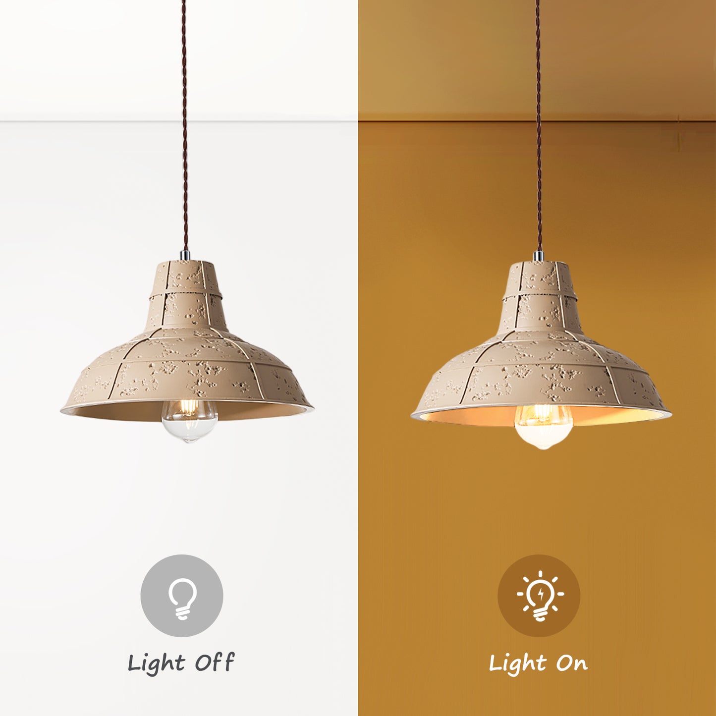 (N) ARTURESTHOME Japanese Modern Creative Straw Hat Shape Interior Decorative Chandelier