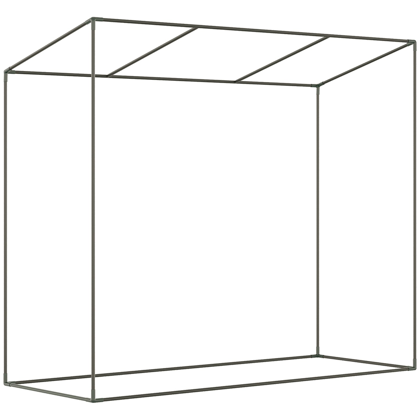 Greenhouse film greenhouse 200x68x196cm with roller door & side windows, windproof, steel & PE, ideal for garden plants