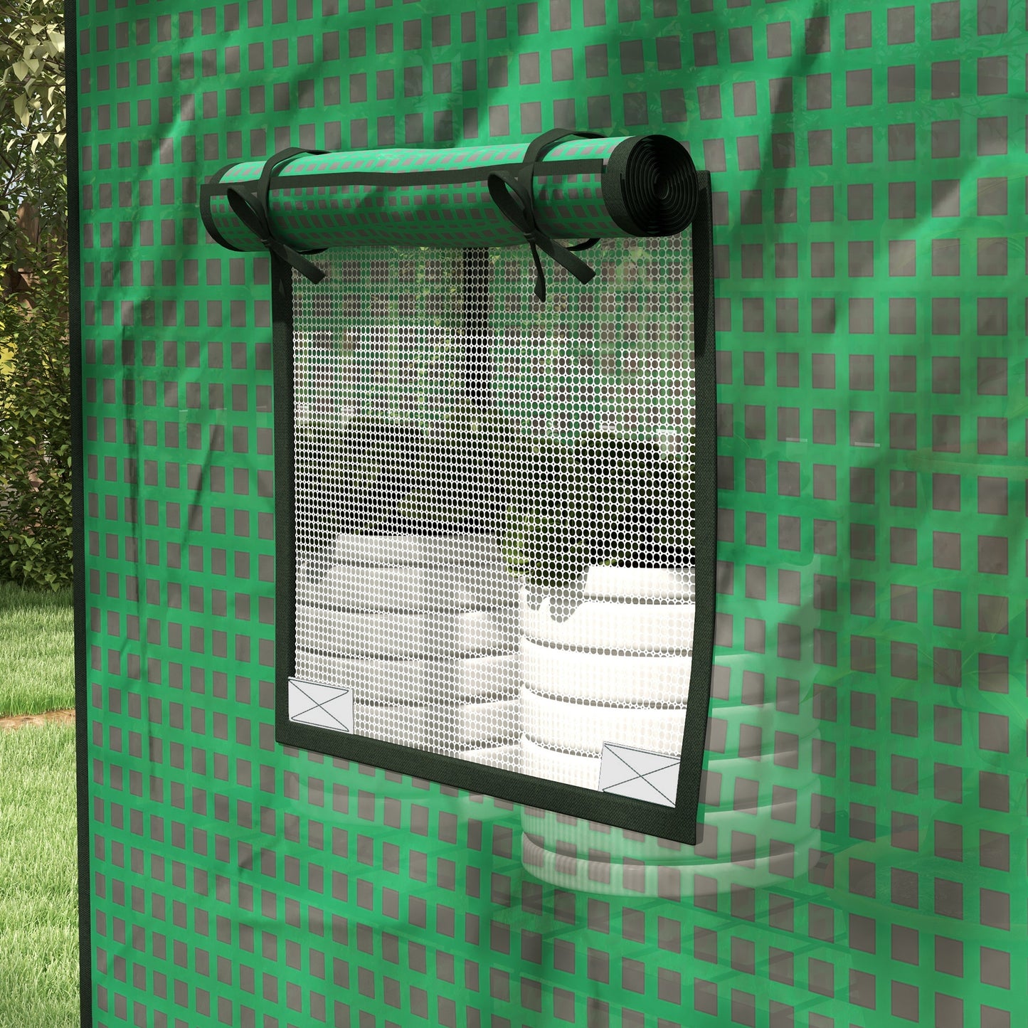 PE film with UV protection for greenhouse, roller door & side windows, ideal for tomato house