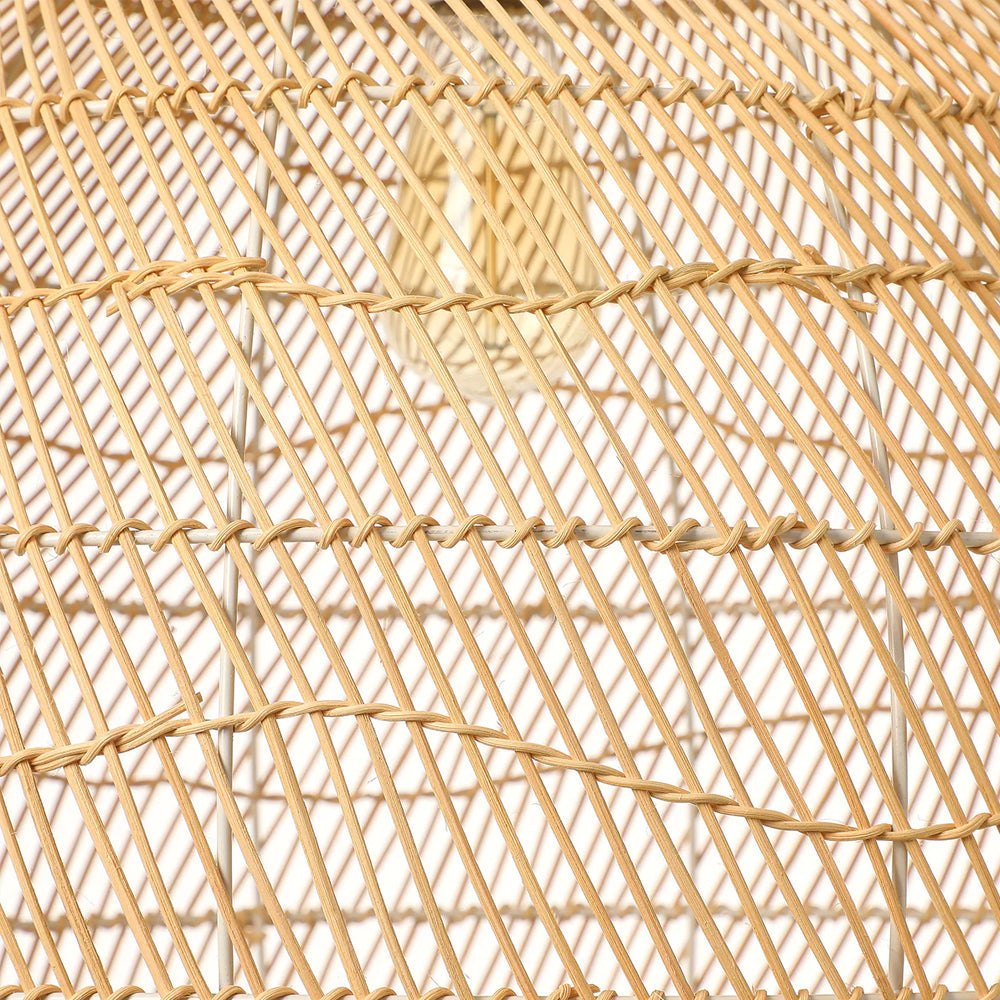 Rope Rattan Lighting Fixture Hardwired for Kitchen Island