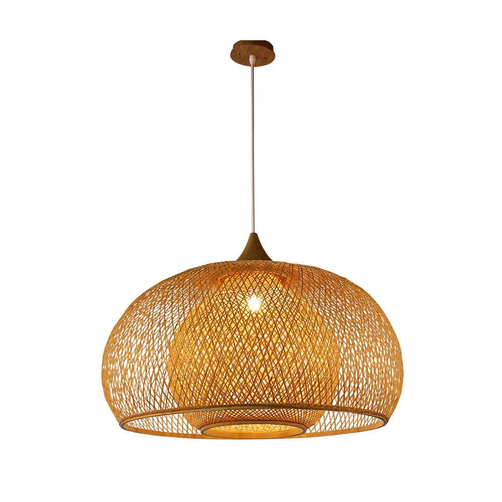 Bamboo Pendant Light Handmade Unique Natural Bamboo Lamps