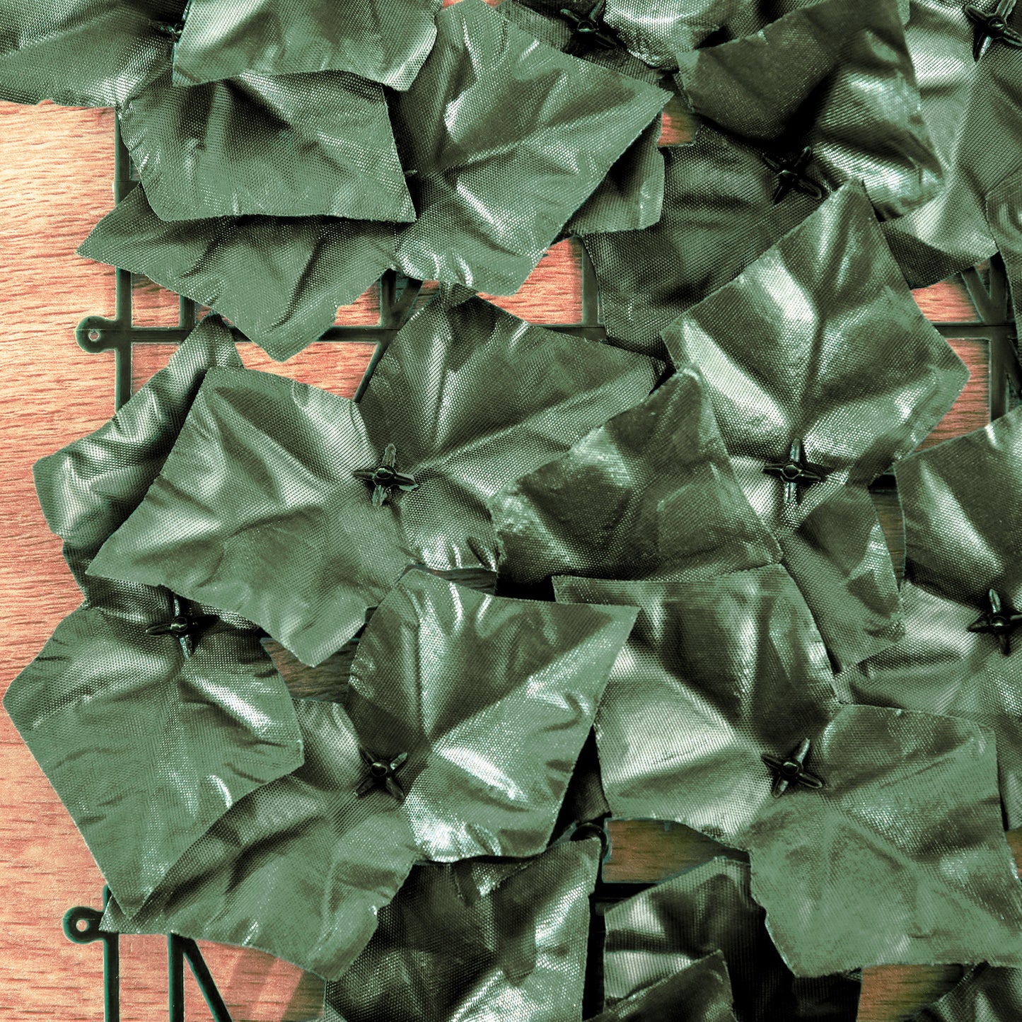 Artificial Hedge for Garden Terrace Wall Decoration Dark Green 300x100cm