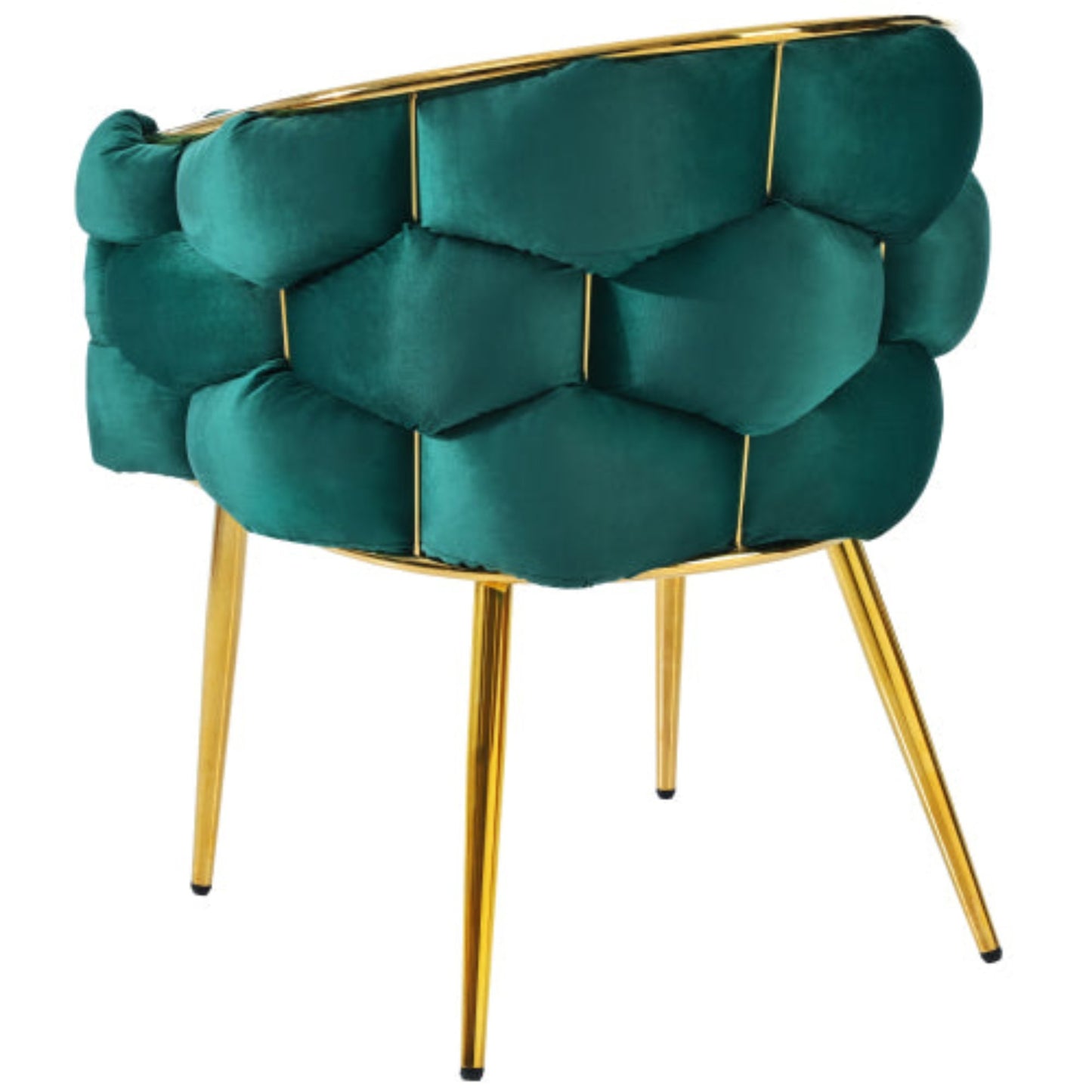 Green Velvet Bubble Chair,Luxury Living Dining, Gold Legs