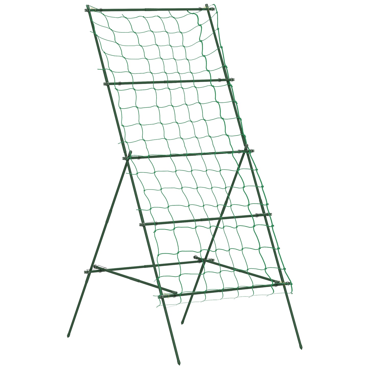 Garden, vegetable, flower trellis, rust-proof, A-shaped trellis for climbing plants, 101x133x227cm