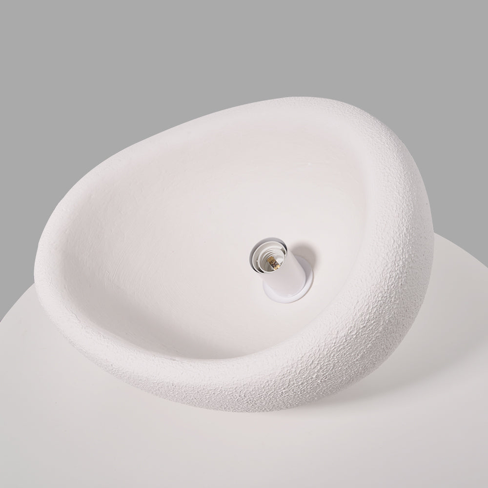 (M)Wabi Sabi Pendant Lighting Polystyrene White Chandelier Hanging Light Fixture for Dining Room Hall