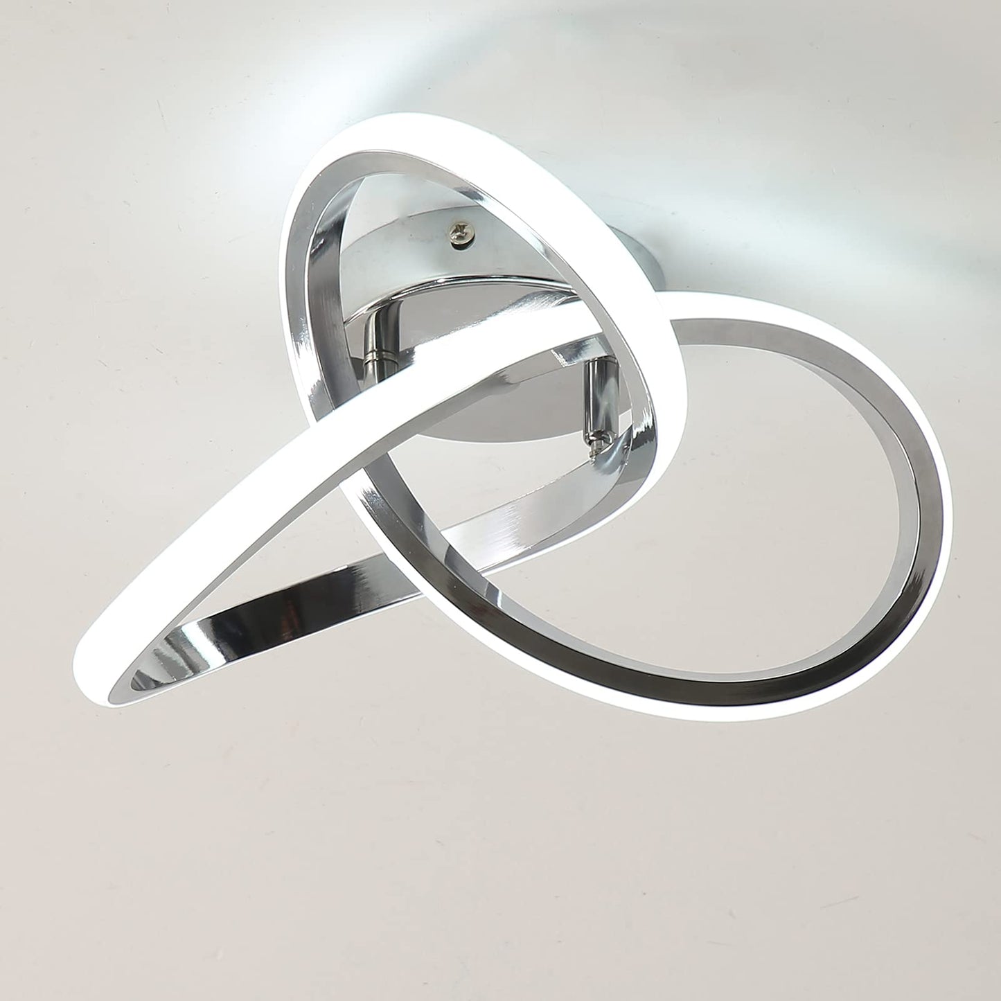 (Y)Hallway Light Acrylic Modern LED Ceiling Light Fixture Cool White 6000K Near Ceiling Light For Bedroom Bathroom Kitchen Balcony Corridor Stairway Aisle Light Curved Creative Design Ceiling Lights