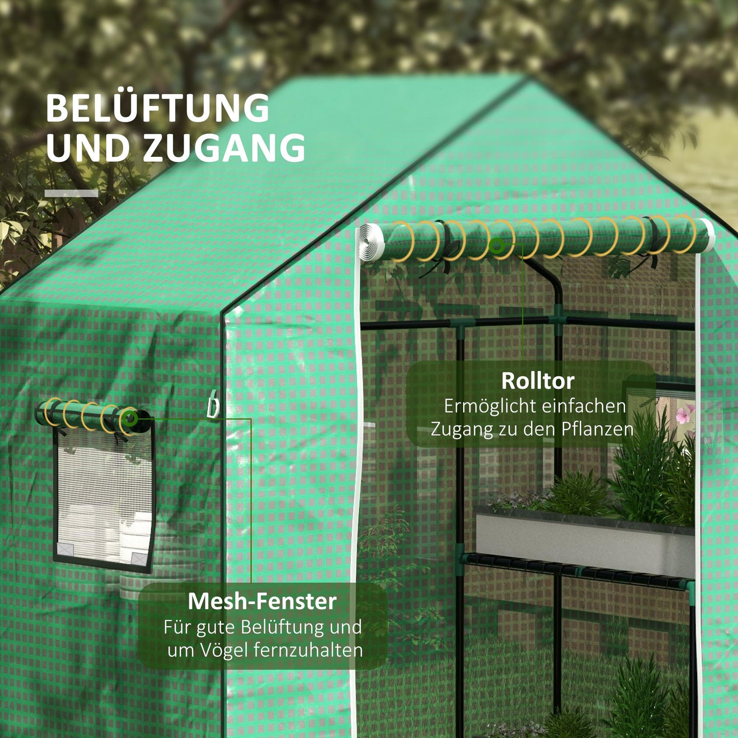 PE film with UV protection for greenhouse, roller door & side windows, ideal for tomato house