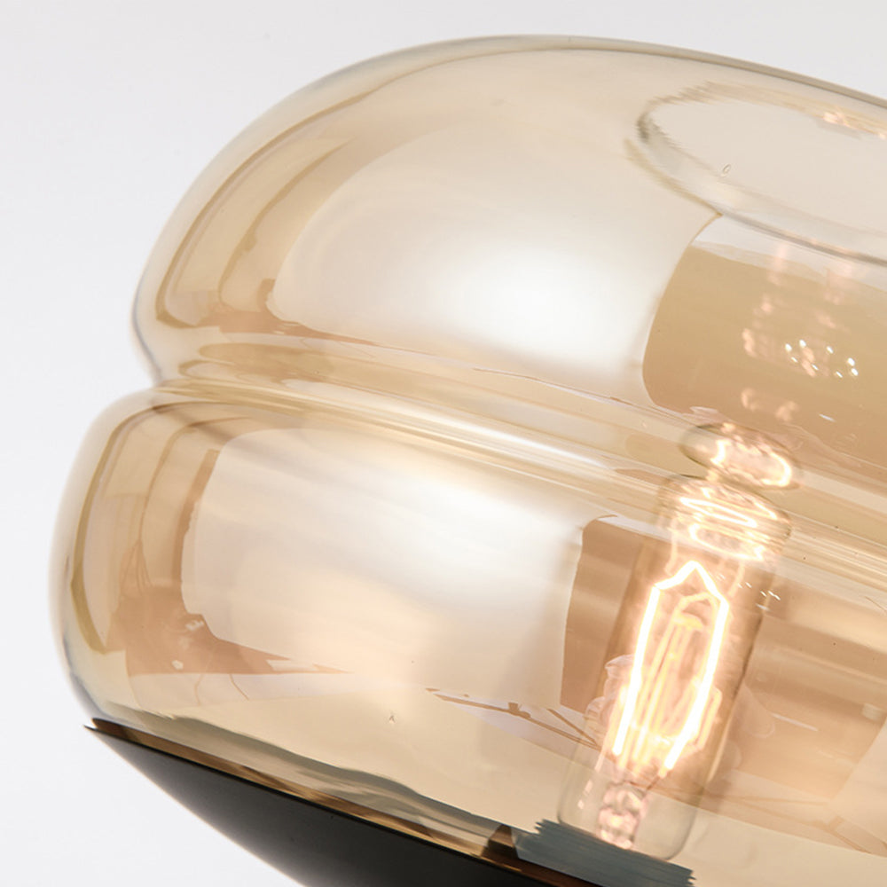 (Z)Glass Table Lamp with Modern and Simple Nordic Design, Ideal for a Bedroom, Reading Nook, or Office