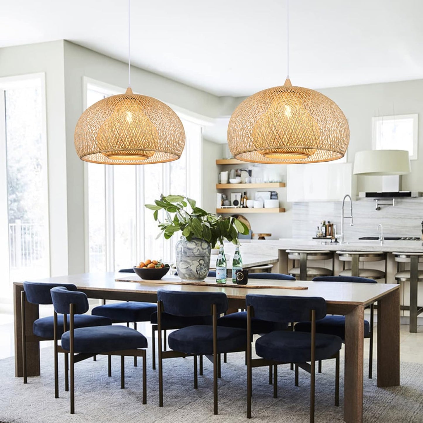 Bamboo Pendant Light Handmade Unique Natural Bamboo Lamps