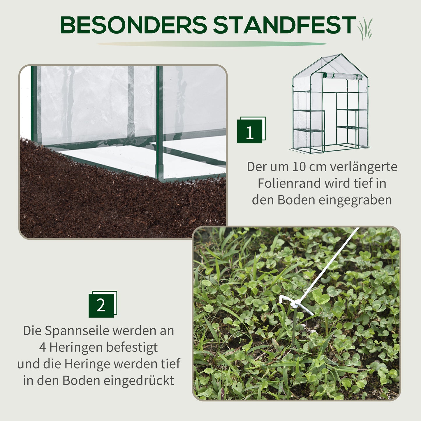 Plastic greenhouse Walk-in tomato greenhouse 142x73x195cm with 6 shelves, transparent for garden & plants