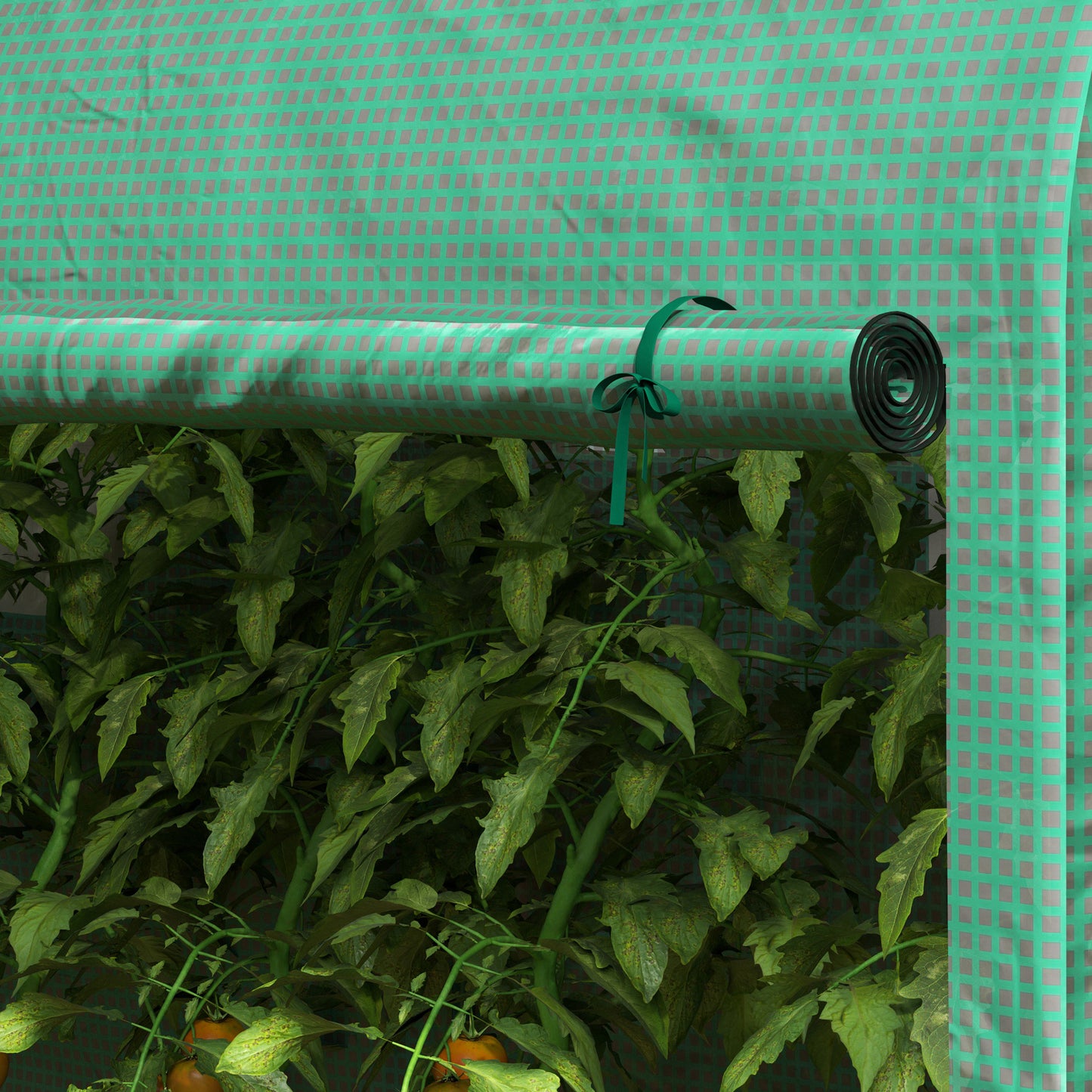 Garden greenhouse with windows, doors, steel PE film greenhouse, 300x100x200cm