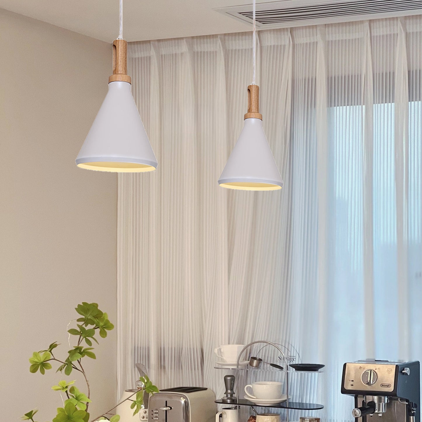 (N) ARTURESTHOME Modern Iron Cafe Lighting Tapered Accent Chandelier