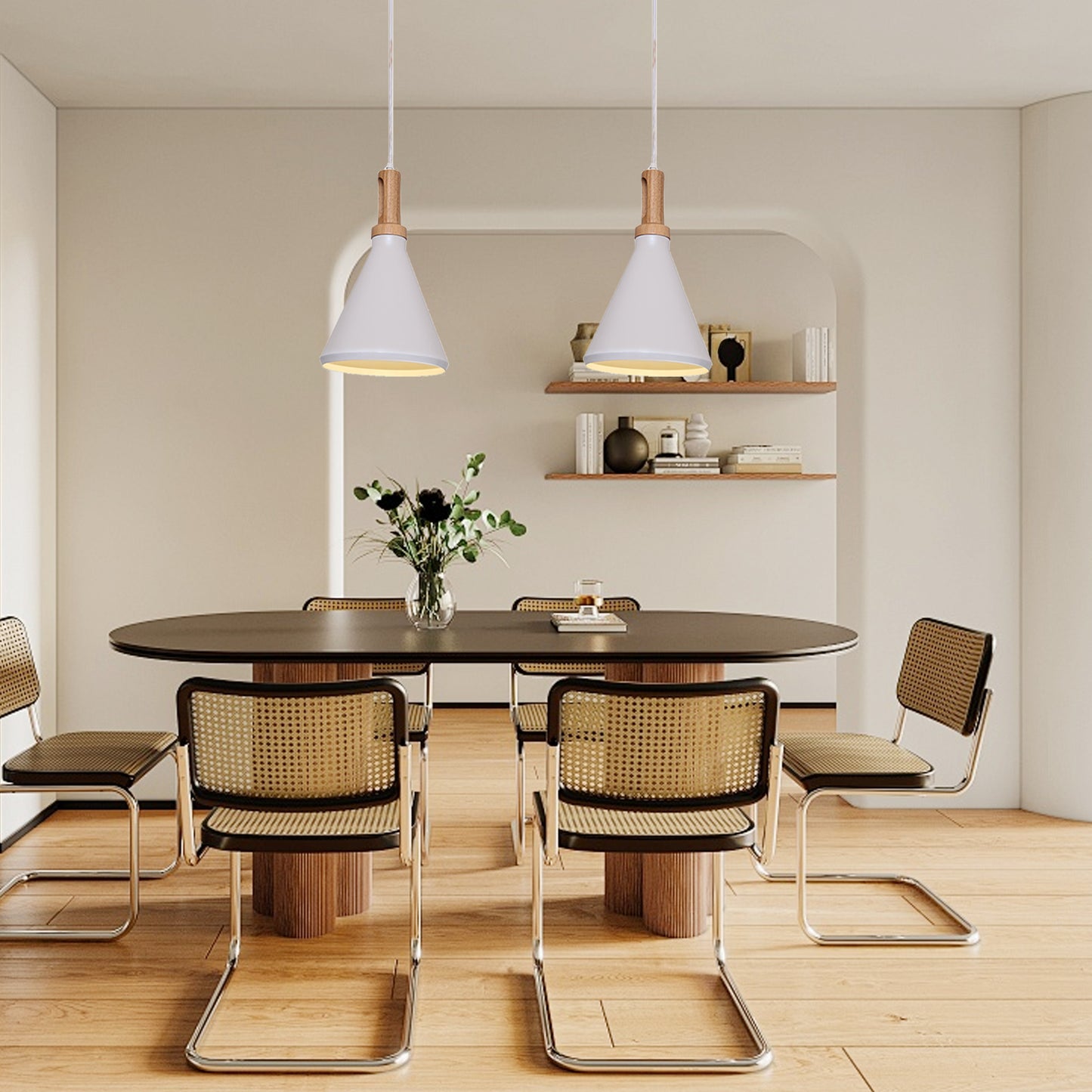 (N) ARTURESTHOME Modern Iron Cafe Lighting Tapered Accent Chandelier