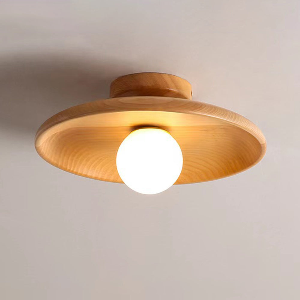 (Z)Simple Wooden Ceiling Light with Nordic Aesthetics That deal for Aisle, Entrance, Hallway