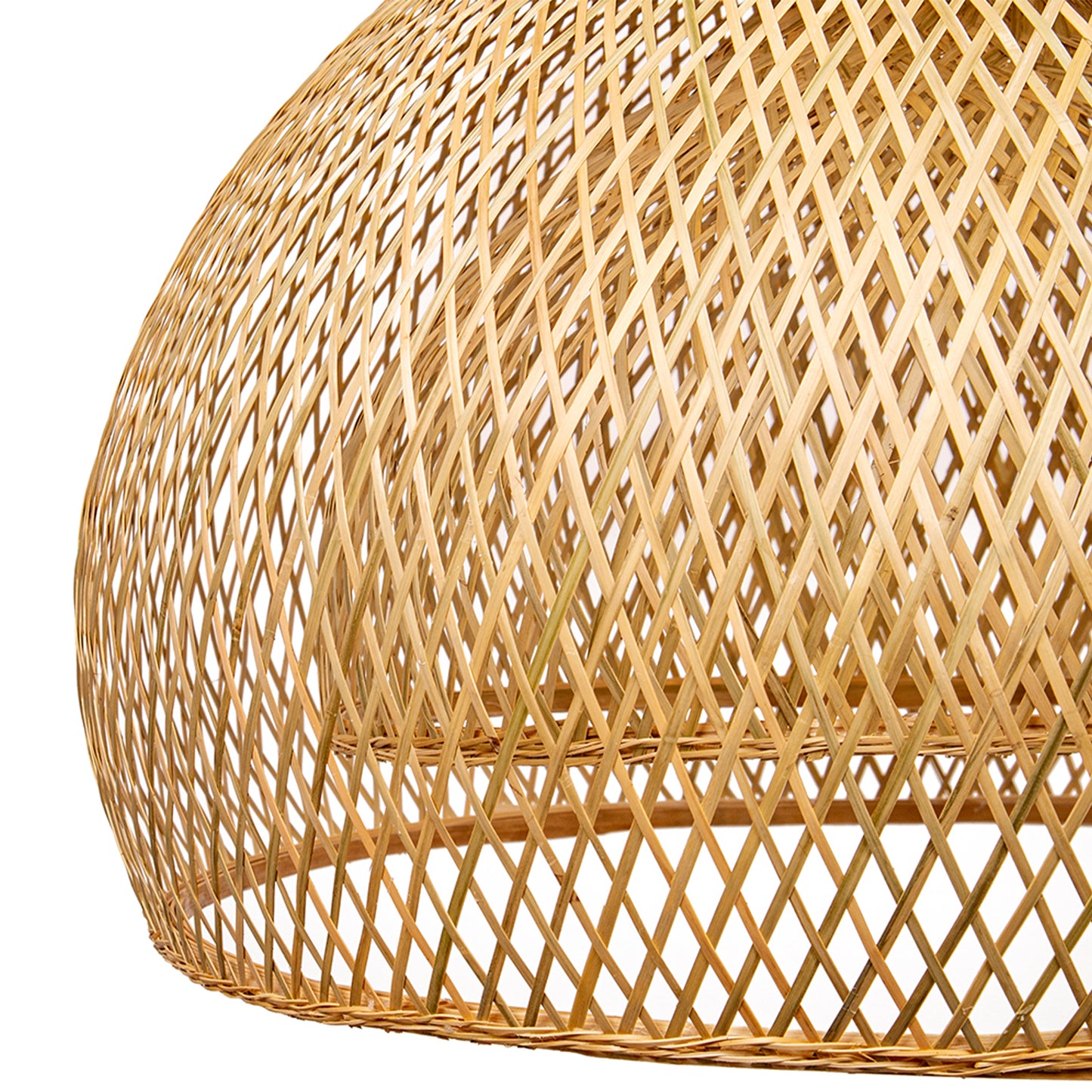 (M) ARTURESTHOME Bamboo Pendant Light 1 Light Hanging Chandelier Rattan Handmade Hanging Lights Fixture for Kitchen Island Living Room Bedroom
