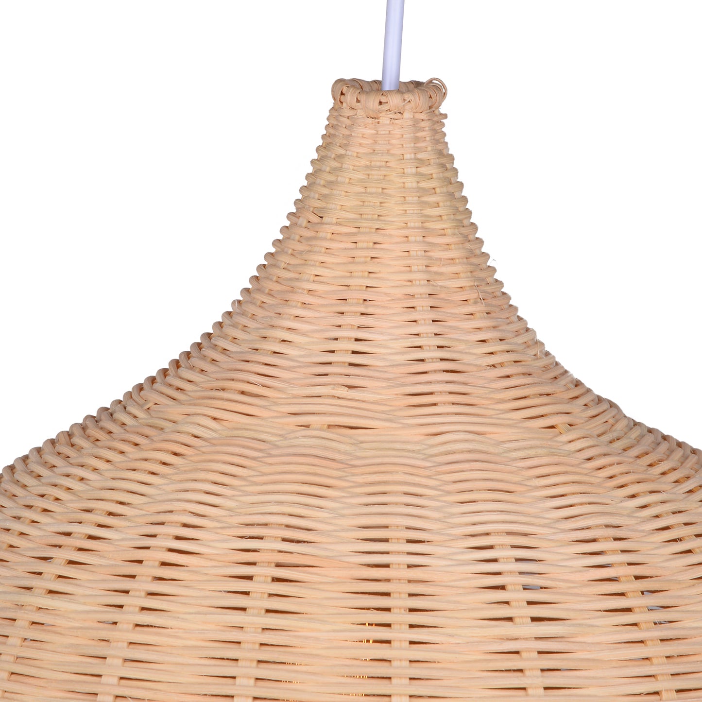 (M) Rattan Chandelier Pendant Lighting E27 Large Hanging Lampshade Fixture for Home Decoration
