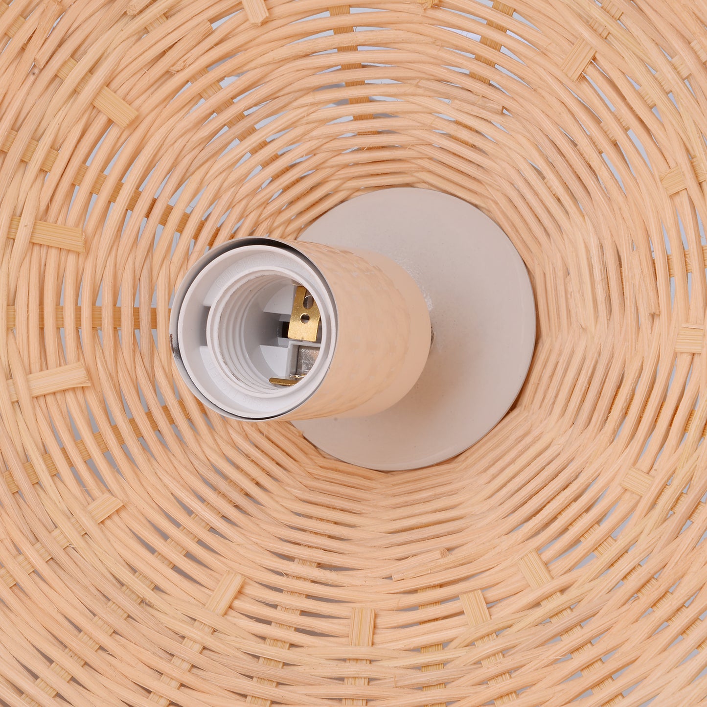 (M) Rattan Chandelier Pendant Lighting E27 Large Hanging Lampshade Fixture for Home Decoration
