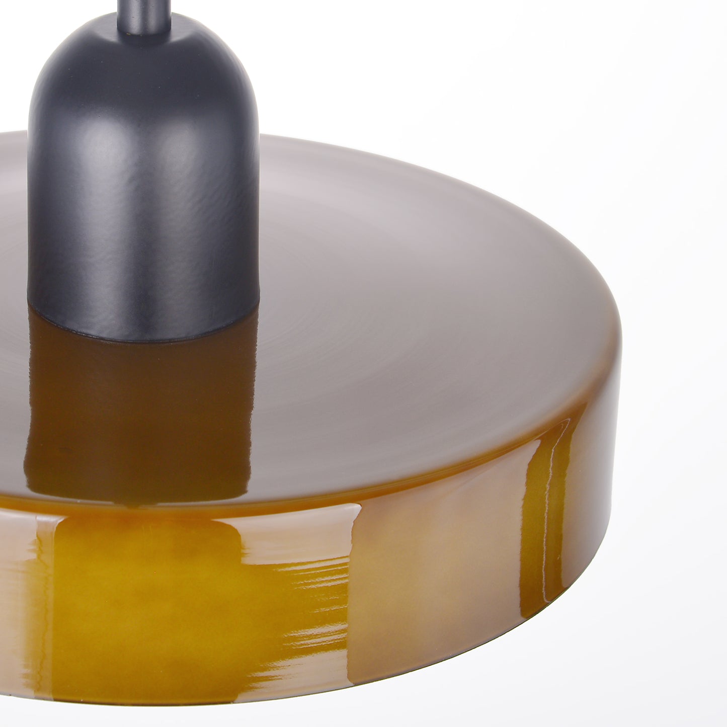 (M)1-Light Glass Pendant Light Fixture Modern Black/Dark Green Small Lamps for Living Room/Kitchen