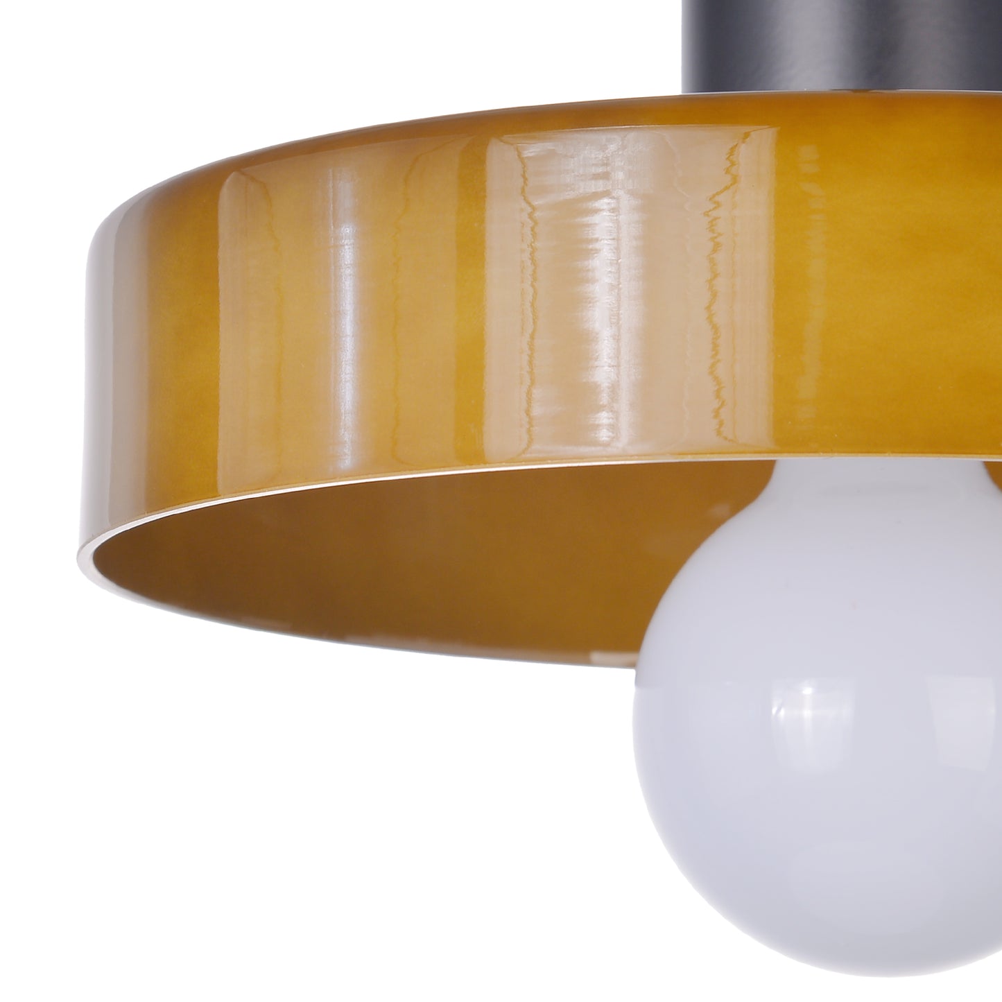 (M)1-Light Glass Pendant Light Fixture Modern Black/Dark Green Small Lamps for Living Room/Kitchen