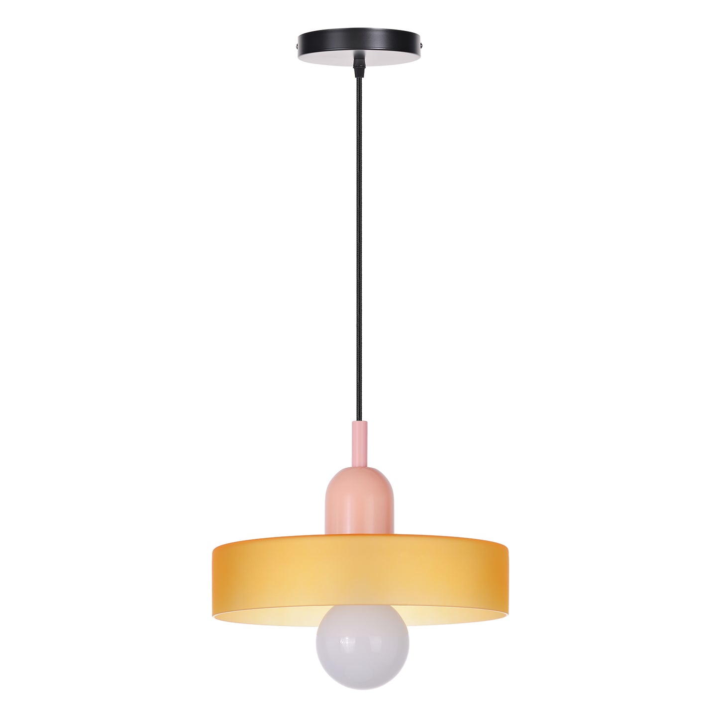(M)1-Light Glass Pendant Light Fixture Modern Green/White Small Lamps for Living Room/Kitchen