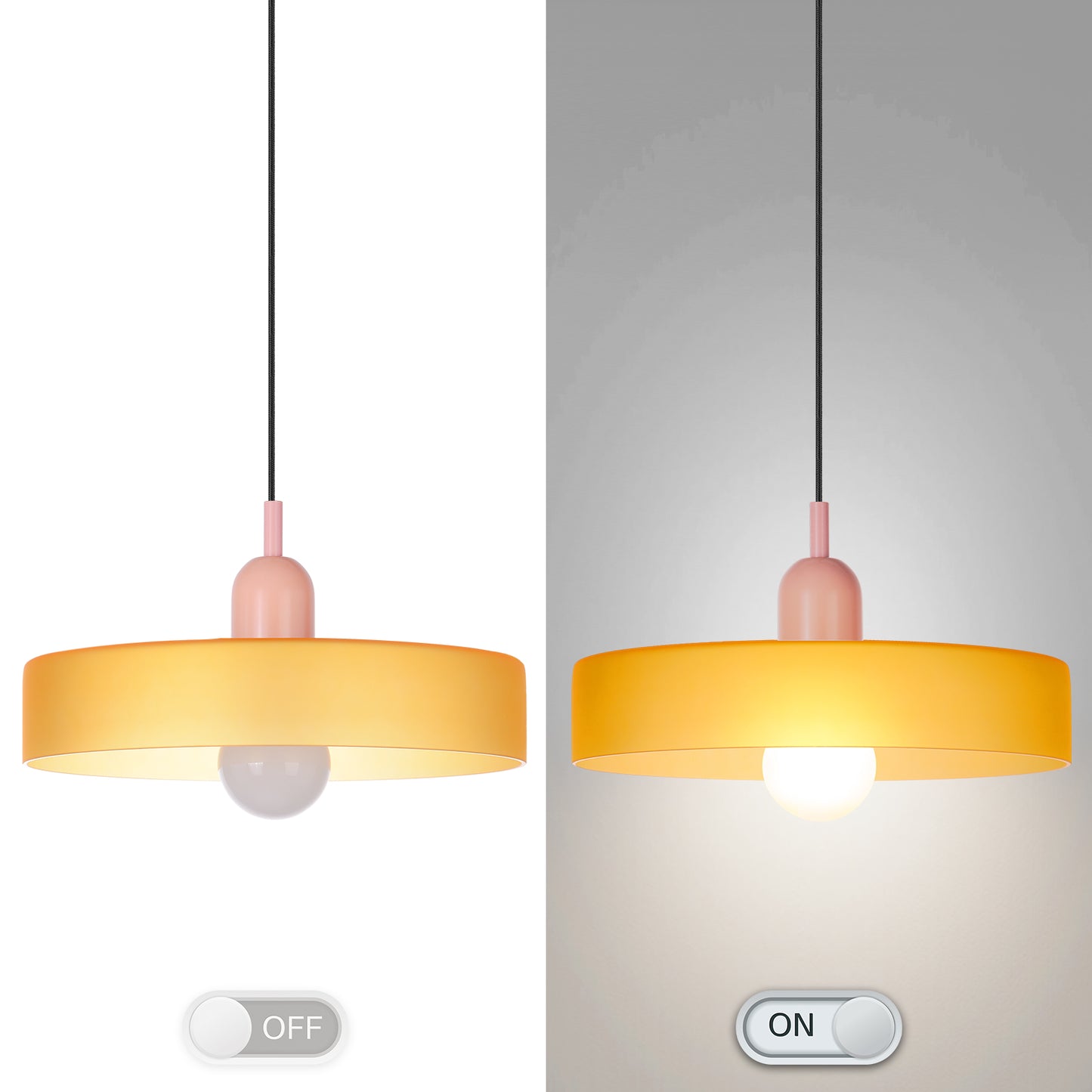 (M)1-Light Glass Pendant Light Fixture Modern Green/White Small Lamps for Living Room/Kitchen