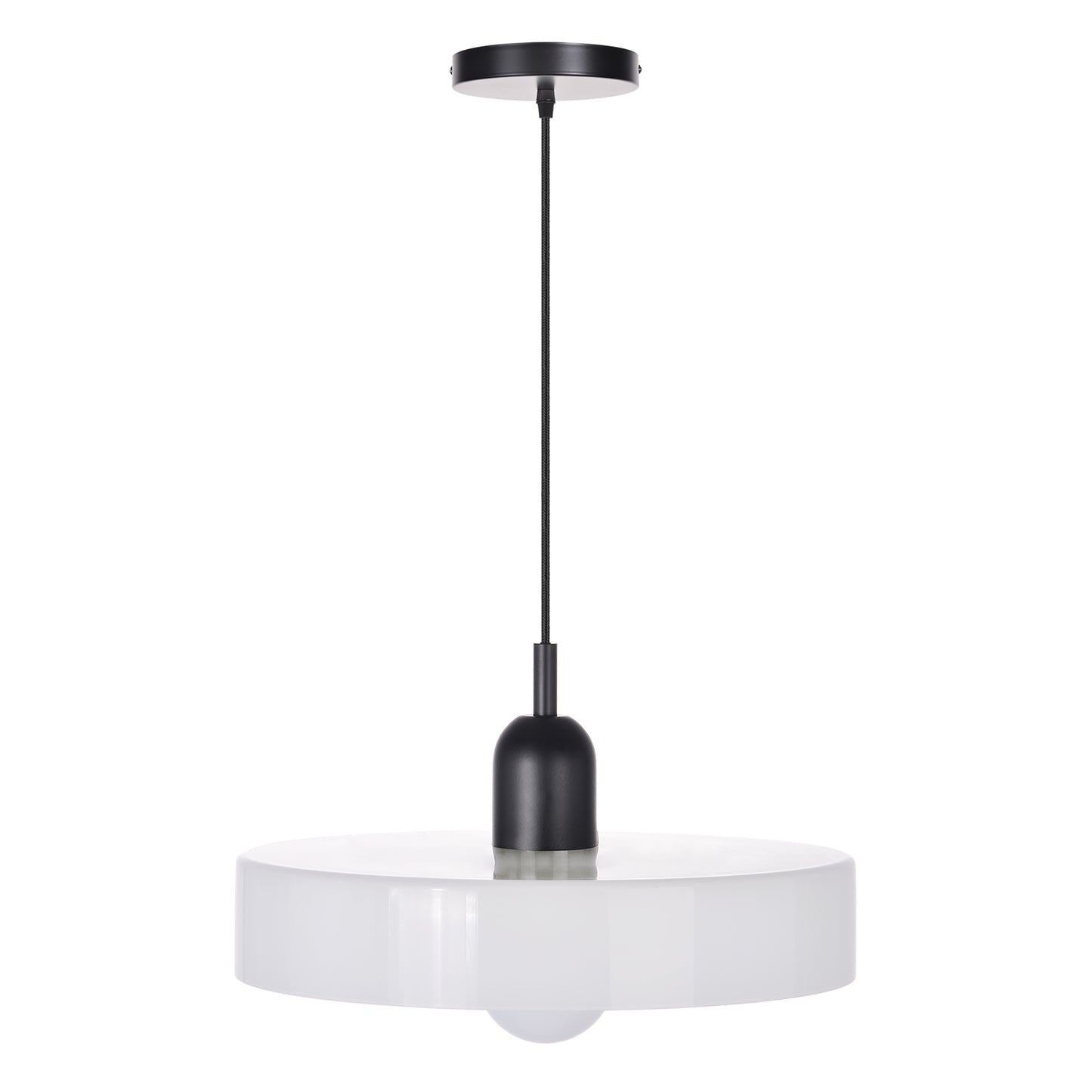 (M)1-Light Glass Pendant Light Fixture Modern Green/White Small Lamps for Living Room/Kitchen