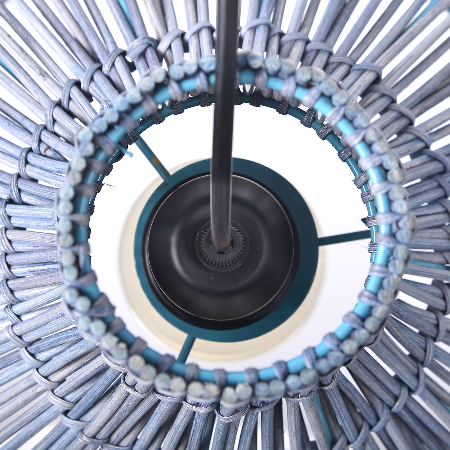 (X)Handcrafted Rattan Cylinder Pendant Light - Decorative Lighting for Living Room and Study