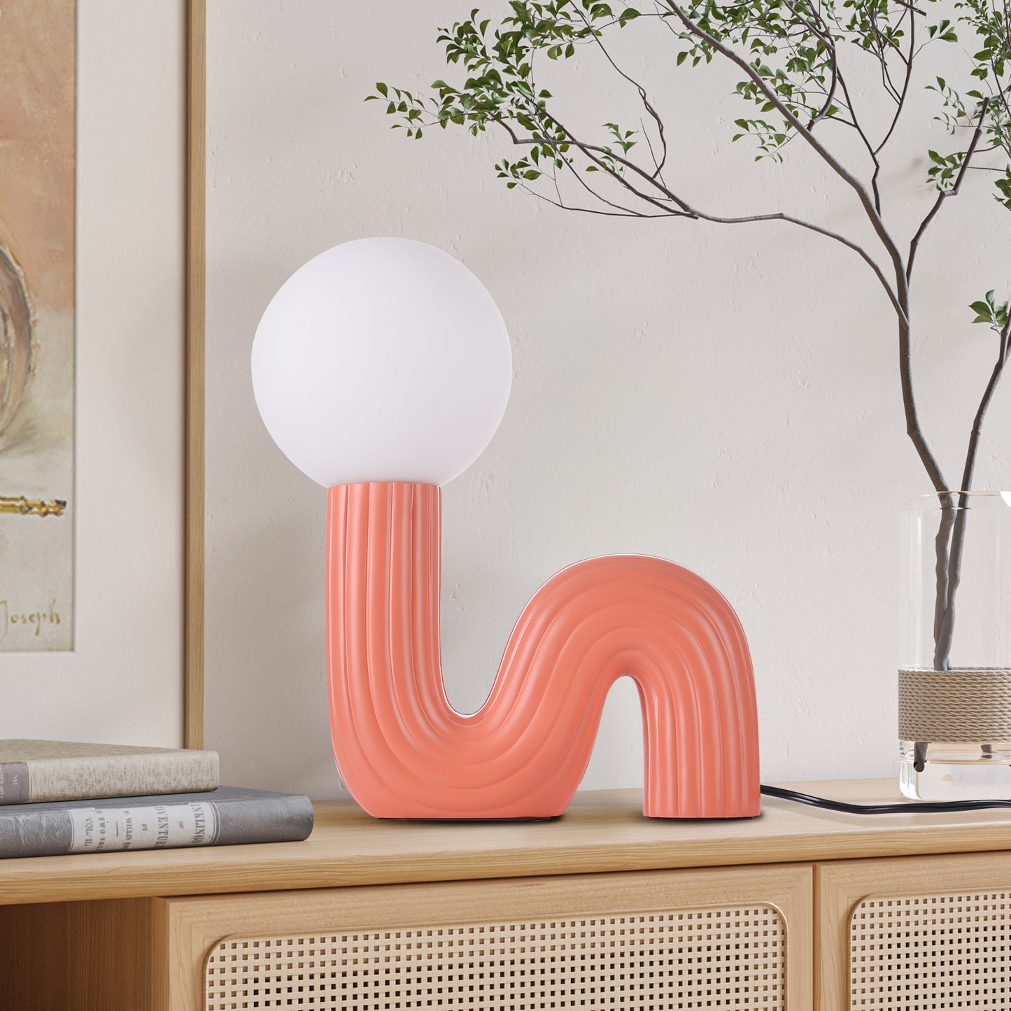 (M) Black Table Lamps G9 for Bedroom Bedside Desk Lamp
