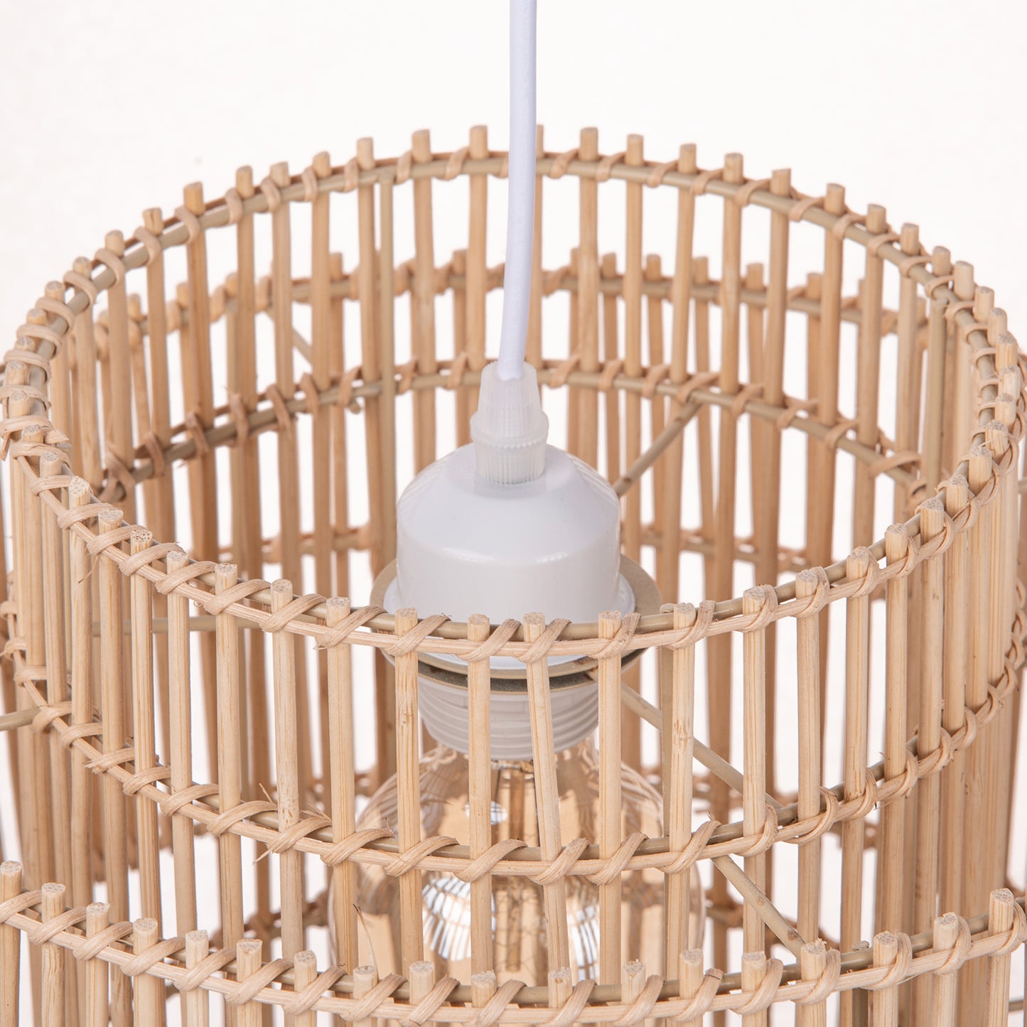 Rattan Pendant Lights for Dining Room, Kitchen, Living Room and Bedroom Beach Rustic Natural Pendant Lights